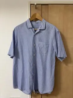 【マイヨ】ストライプ　レギュラー　シャツ　半袖