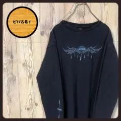 『ロンT』90s 古着 ハーレーダビッドソン ロンT ブラック