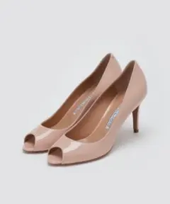 試着のみ ペリーコ RIOPENオープントゥパンプス 36 8cmヒール