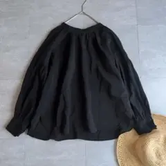 ブルーフロンセ　ドルマン　ボリューム袖　ブラウス　シャツ　バックリボン