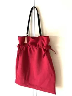 ハンドメイド　コットン手提げバック