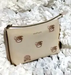 新品タグ付き　モフット　ダブルフラット ポーチ（くま）