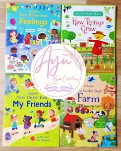 英語絵本 Usborne Sticker Book 4冊セットしかけ絵本 洋書