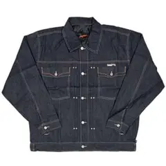 johnny blaze  デニムジャケット Johnny Blaze Mens Oversized Denim Jacket Size XL With Broken