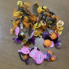 ハロウィン　ヘアゴムセット