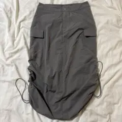 未使用品 shein カーゴスカート グレー