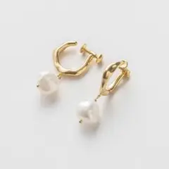 【人気商品】ete ニュアンスパールイヤリング