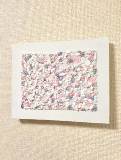 テクスチャーアート　「花のゆめうつし」