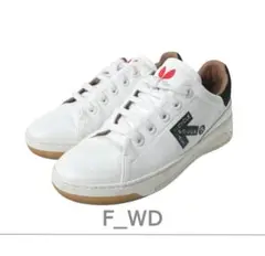 美品 F_WD フォワード ロゴ レザー レースアップ ローカット スニーカー