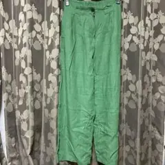 ⑤ワイドパンツ　グリーン