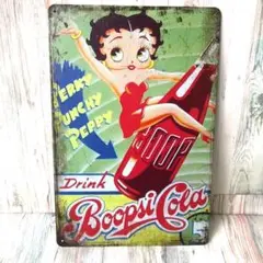 ブリキ看板☆ BETTY BOOP CORA ベティ ブープ コーラ 334