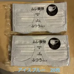 エリエール　ムレ爽快マスク　アイスブルー　 20枚　ふつうサイズ