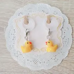 【ペアセット】おふろのアヒル きいろいあひる めじるしアクセサリー