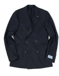 未使用 BELVEST ウールカシミヤ ダブルジャケット 50 グレー