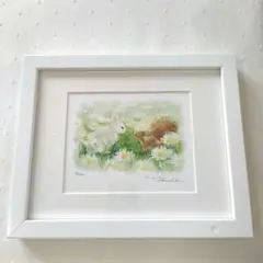 ★原画★土田　穣　つちだゆたか「お花をどうぞ」 土田穣(版画）|アート＆フレーム|絵と額縁の専門店