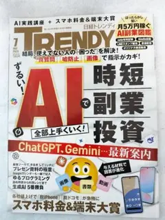 日径TRENDY 2025年7月号