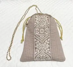 セール　ハンドメイド　ポシェット　ヌビバッグ　韓国　くすみピンク　ヌビ　イブル