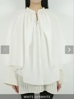 TELMA　2023SS　CACHECOEUR SHIRT　レイヤードブラウス