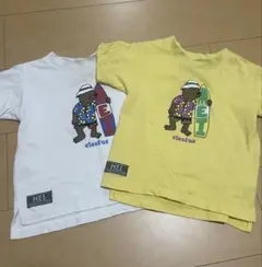 MEI cleofus Tシャツ　ホワイト　イエロー　100㎝　キッズ半袖