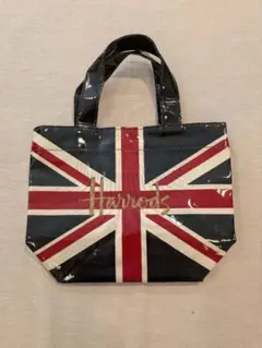 Harrods ビニールバッグ　ユニオンジャック柄