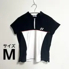 【美品】ヨネックス　バドミントン　半袖　シャツ　ハーフジップ