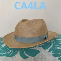 夏に映える　水色リボンのカシラハット　レディース　M