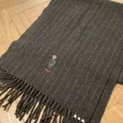 POLO ベア マフラー ストライプ 美品