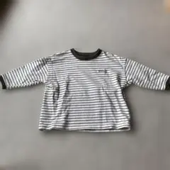 muu closet ボーダートレーナー　90サイズ　グリーン
