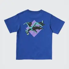 ユニクロ UT 160 Tシャツ マインクラフト 青