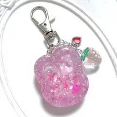 シェイカーキーホルダー シャカシャカキーホルダー オイル入り うさぎ ピンク