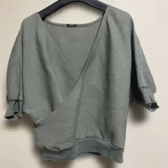 CS6DENHAMモスグリーンFカットソーMADE IN JAPAM