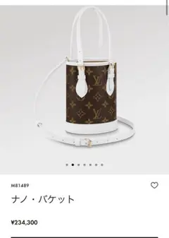 ルイヴィトン ナノ バケット2022購入 モノグラム LOUIS VUITTON