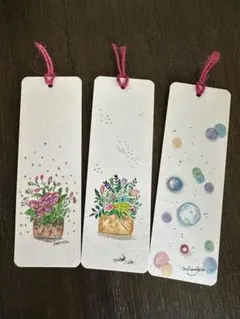水彩画しおりセット（3枚）