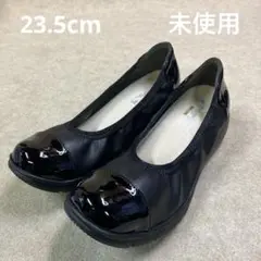 ラックラック空飛ぶ撥水バイカラーパンプス