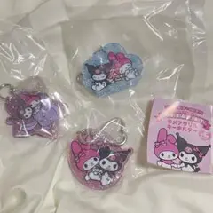 メロクロ展 会場限定 ガチャガチャ ラメアクリルキーホルダー マイメロ クロミ