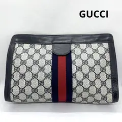 GUCCI セカンドバッグ G G柄 PVCレザー シェリーライン