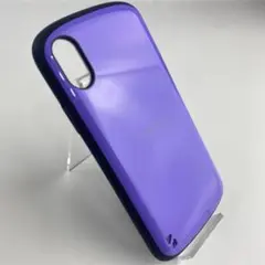 【残り2点】　iPhoneXS X 耐衝撃 ハイブリッドケース パープル お洒落