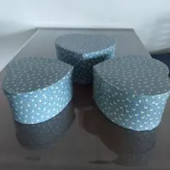 フランスアンティーク⭐︎ハート型入れ子式小物入れ 3個セット⭐︎阪急梅田本店購入