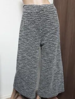 ANAP SETTIMO ツイード　ガウチョパンツ　ワイドパンツ　白黒