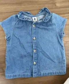 PETIT BATEAU デニムシャツ 18m