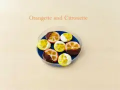 オランジェットとシトロネット　ミニチュアフード