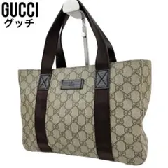 ✨良品 GUCCI グッチ ハンドバッグ GG柄 GGスプリーム PVC レザー