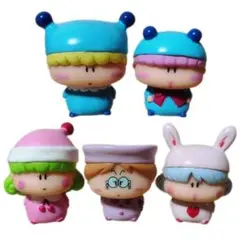 ミルモでポン ソフビ人形セット TOMY デッドストックゆび人形セット 当時物 ミルモでポン ソフビ人形セット TOMY デッドストックゆび人形