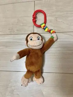 ベビーカー用　おさるのジョージ　ぬいぐるみ