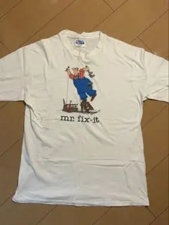 mr. fix-it キャラクター　Tシャツ ホワイト