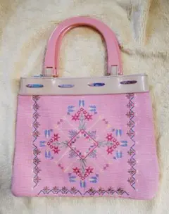刺繍ハンドバッグ