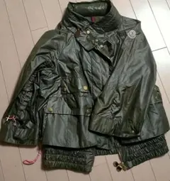 モンクレール シルク ジャンパー ブルゾン カーキ