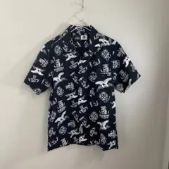 【美品】　pawn ワークシャツ　半袖シャツ　総柄