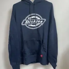 Dickies ネイビー ロゴ入り パーカー