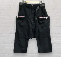 ニュートラルインフィニティ サルエルパンツ ブラック ドット トリコロール